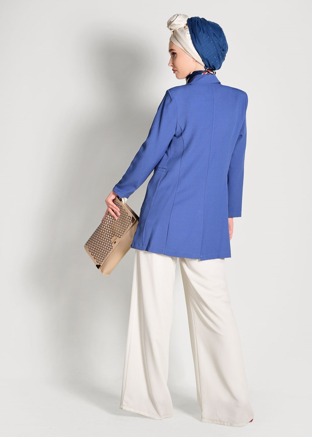 Tesettür giyim LACİVERT KRUVAZE CEKET 38761