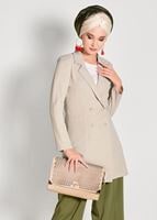 Tesettür giyim BEJ KRUVAZE CEKET 38761