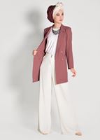 Tesettür giyim PEMBE KRUVAZE CEKET 38761