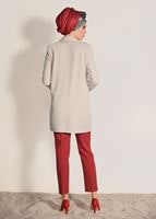 Tesettür giyim BEJ FİLETOLU CEKET 52941 