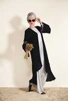 Tesettür giyim SİYAH PUL İŞLEMELİ CEKET 0068 