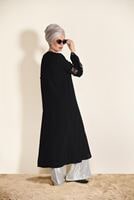 Tesettür giyim SİYAH PUL İŞLEMELİ CEKET 0068 