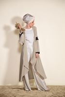 Tesettür giyim BEJ PUL İŞLEMELİ CEKET 0068 