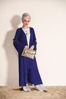 Tesettür giyim LACİVERT PUL İŞLEMELİ CEKET 0068 