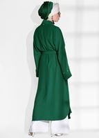 Tesettür giyim YEŞİL İNCİ DETAYLI CEKET 2875 