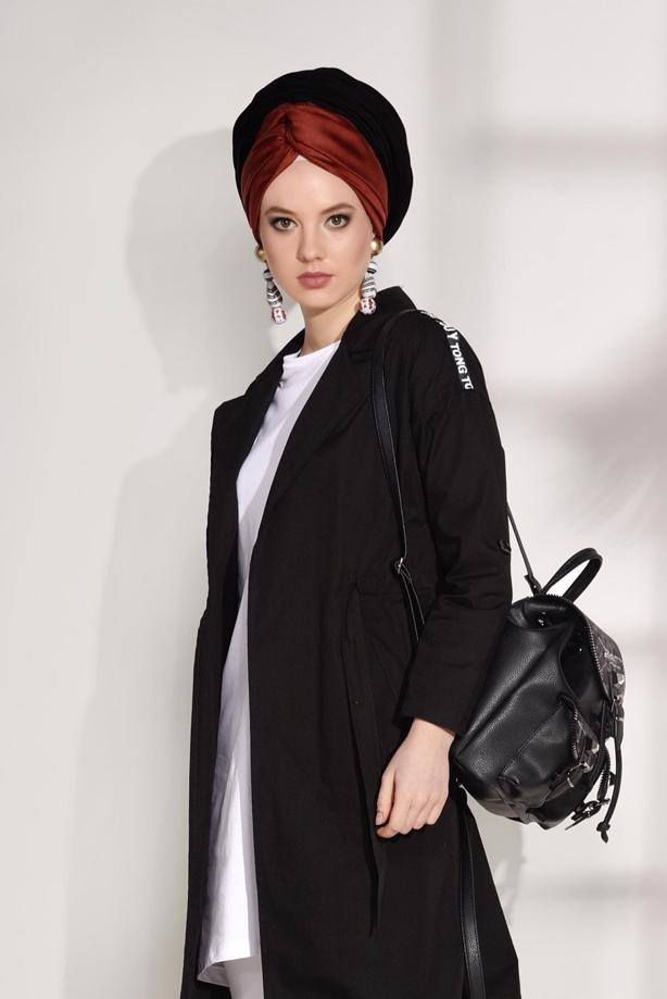 Vêtements hijab  DOUBLE BREASTED SPORTS JACKET T 4008  - TRENDTESETTÜR