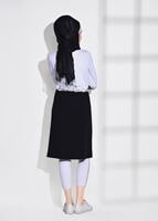 Tesettür giyim SİYAH DANTEL DETAYLI SPOR CEKET 5018 