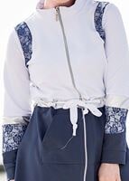 Tesettür giyim LACİVERT DANTEL DETAYLI SPOR CEKET 5018 