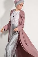 Vêtements hijab ROSE CARDIGAN BOOTH AVEC FRANGES 5096