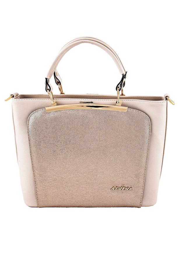 Tesettür giyim KREM T 1225 ALVİNA ÇANTA - TRENDTESETTÜR