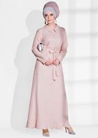 Vêtements hijab POUDRE ROBE À VOLANTS 3497