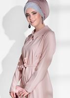 Vêtements hijab POUDRE ROBE À VOLANTS 3497