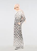 Tesettür giyim GRİ T 4253 Kobe 301026 Tesettür Elbise-Alv Fashion