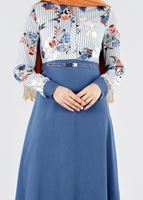 Tesettür giyim MAVİ T 4291 Kobe 301010 Elbise-Alv Fashion