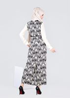 Tesettür giyim KREM T 4295 Power 2127 Elbise-Alv Fashion