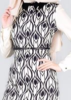 Tesettür giyim KREM T 4295 Power 2127 Elbise-Alv Fashion