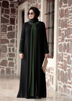 Hijab clothing BLACK LACE DETAIL DRESS T 4803 