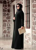 Hijab clothing BLACK LACE DETAIL DRESS T 4803 