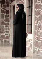 Hijab clothing BLACK LACE DETAIL DRESS T 4803 
