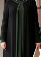 Hijab clothing BLACK LACE DETAIL DRESS T 4803 