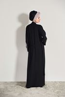 Tesettür giyim SİYAH PUL İŞLEMELİ CEKET 6268 