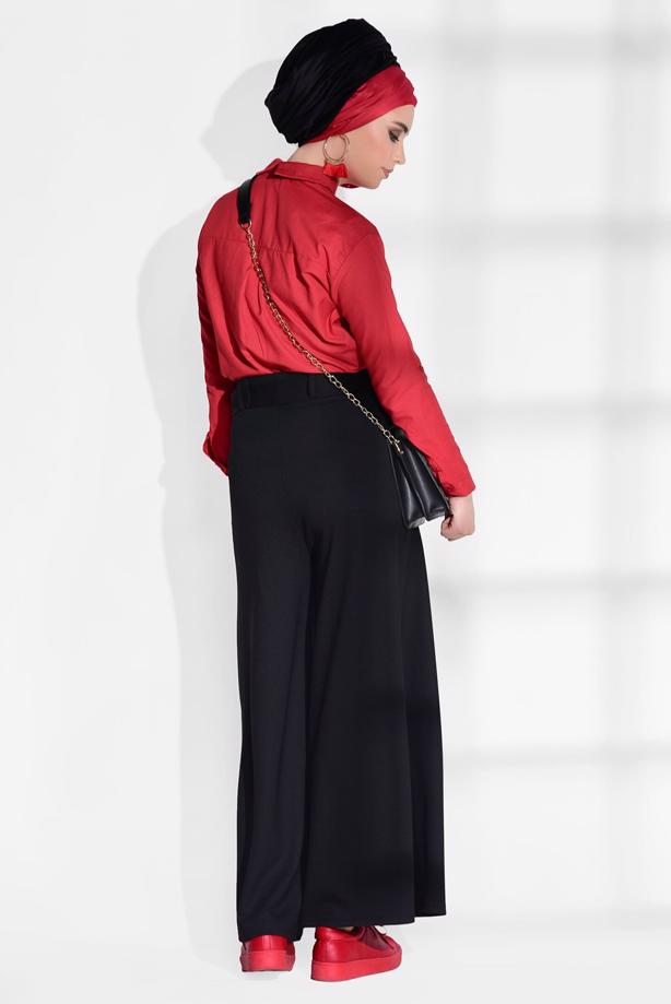 Vêtements hijab  BELTED BOOTH PANTS 068-1  - TRENDTESETTÜR