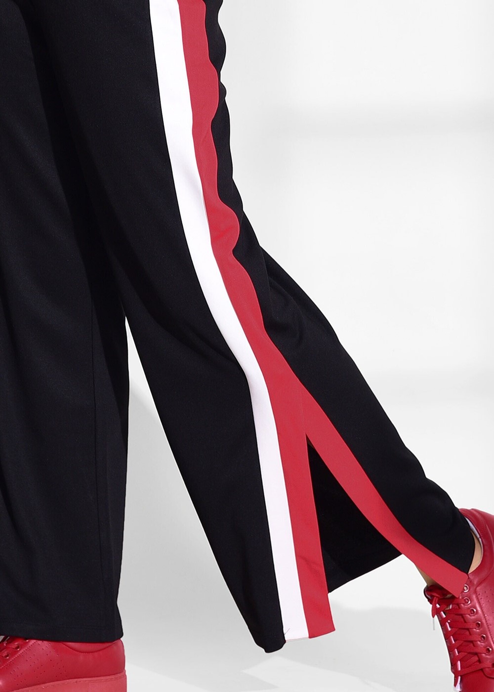 Hijab clothing BLACK STRIPE DETAIL PANTS 368 