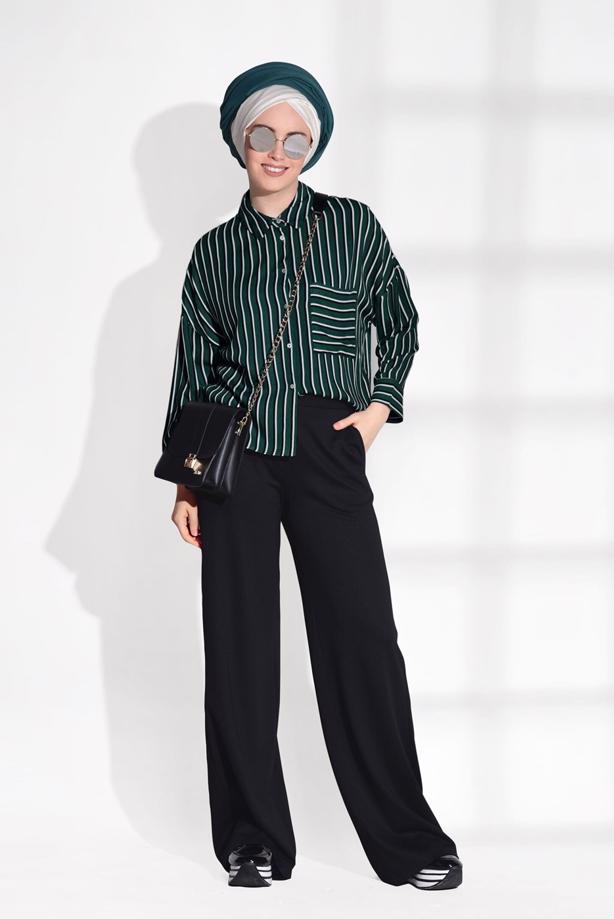 Vêtements hijab  T 514 Bsm-Cep Detaylı Pantolon - TRENDTESETTÜR