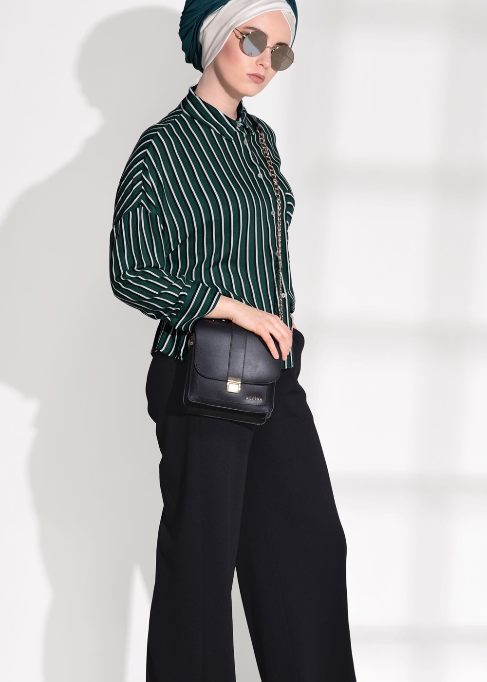 Vêtements hijab NOIR T 514 Bsm-Cep Detaylı Pantolon