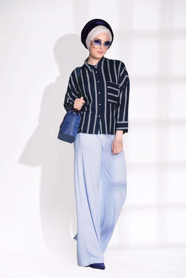 Vêtements hijab  T 514 Bsm-Cep Detaylı Pantolon - TRENDTESETTÜR
