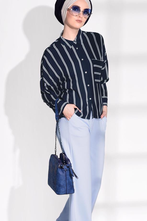 Vêtements hijab  T 514 Bsm-Cep Detaylı Pantolon - TRENDTESETTÜR