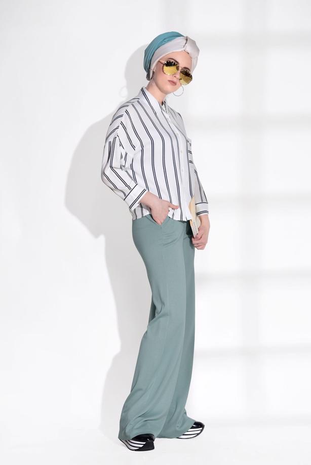 Vêtements hijab  T 514 Bsm-Cep Detaylı Pantolon - TRENDTESETTÜR