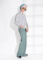 Vêtements hijab VERT T 514 Bsm-Cep Detaylı Pantolon