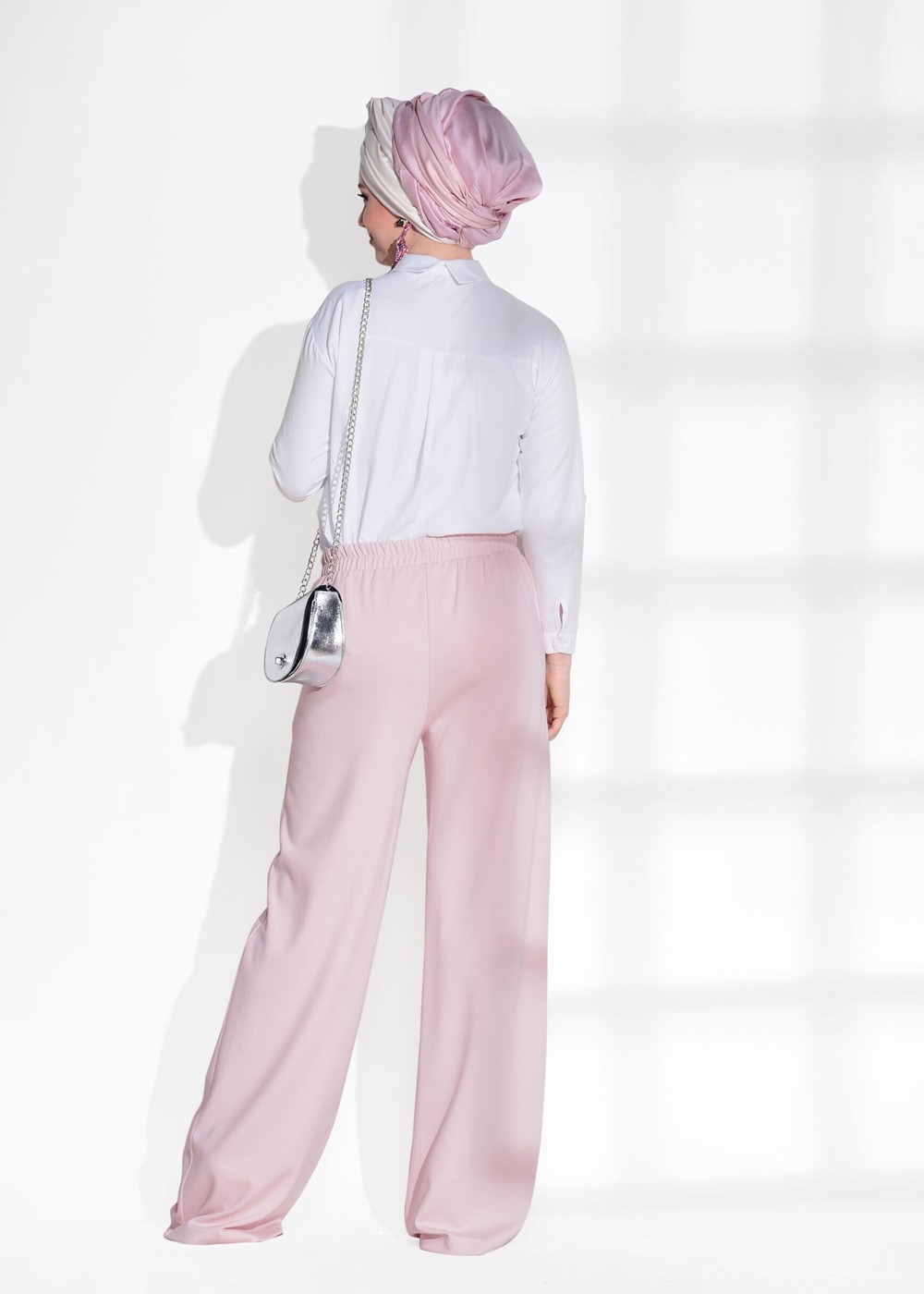 Hijab clothing POWDER T 514 Bsm-Cep Detaylı Pantolon