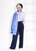 Vêtements hijab BLEU MARINE PANTALON OVERSIZE 652