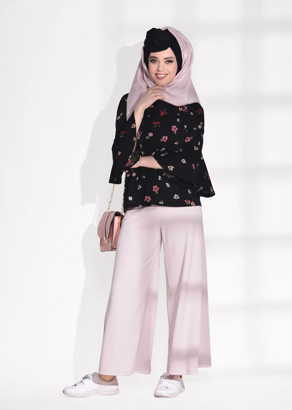 Vêtements hijab POUDRE PANTALON OVERSIZE 652