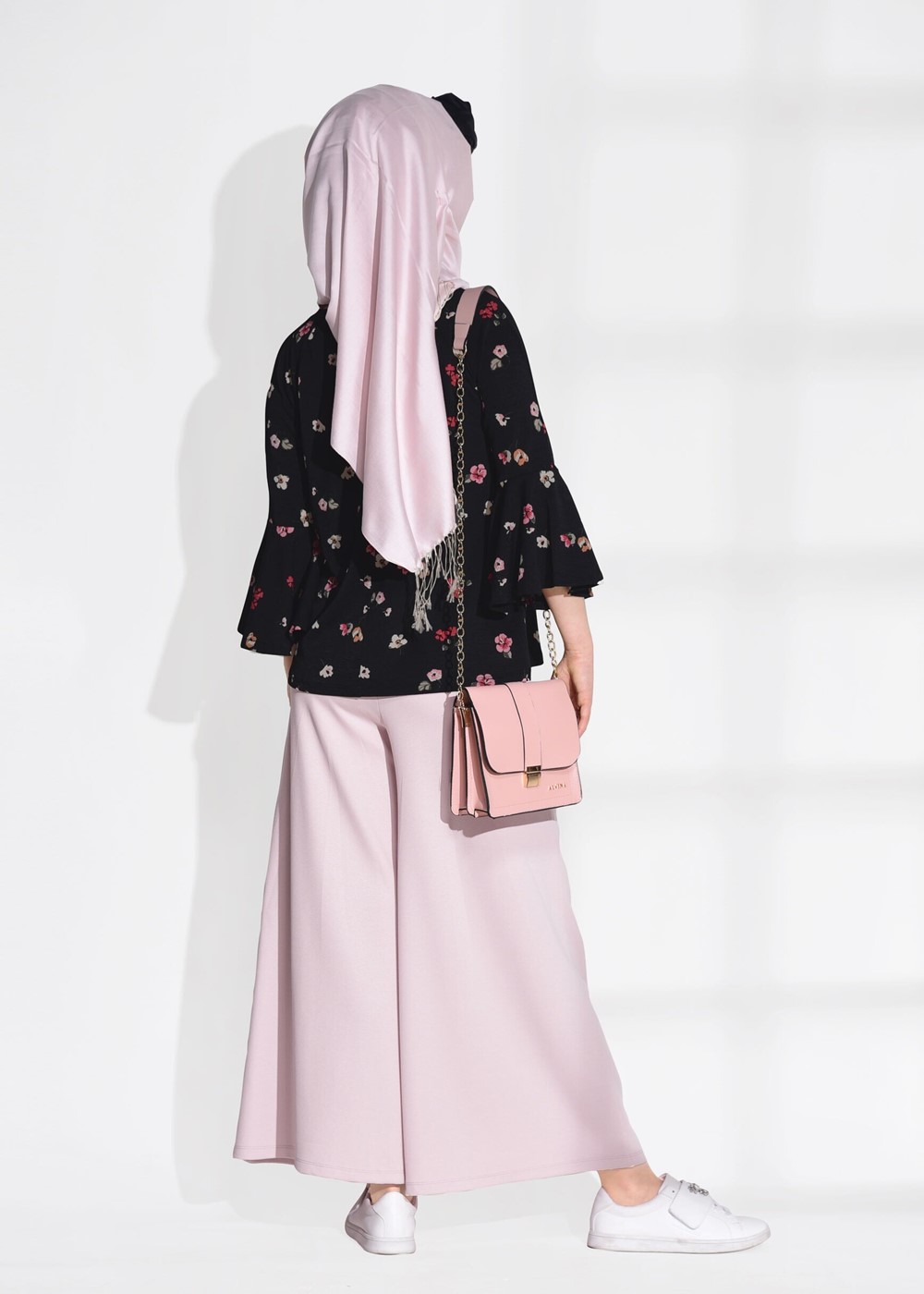 Vêtements hijab POUDRE PANTALON OVERSIZE 652