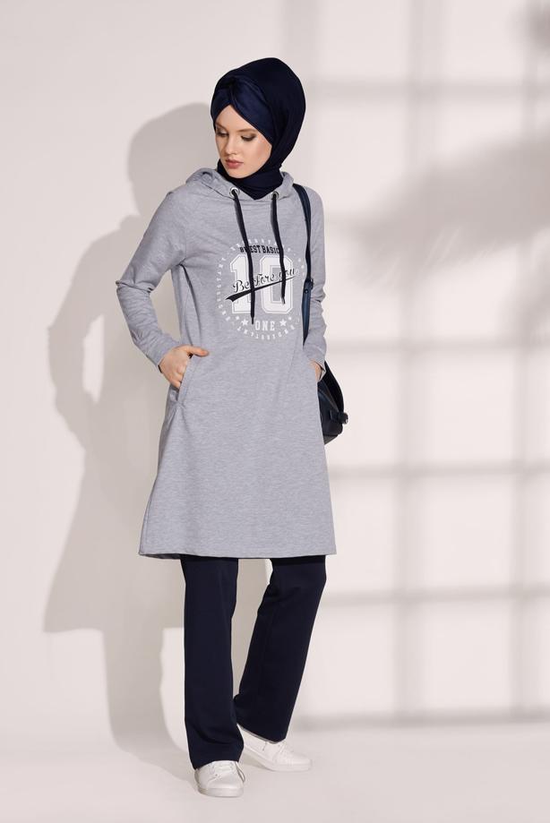 Vêtements hijab  POCKET DETAILED TRACKSUIT SET T 0708  - TRENDTESETTÜR