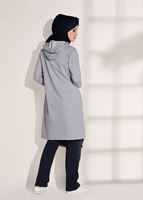 Tesettür giyim GRİ BASKILI CEP DETAYLI EŞOFMAN TAKIMI 0708 