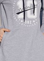 Tesettür giyim GRİ BASKILI CEP DETAYLI EŞOFMAN TAKIMI 0708 