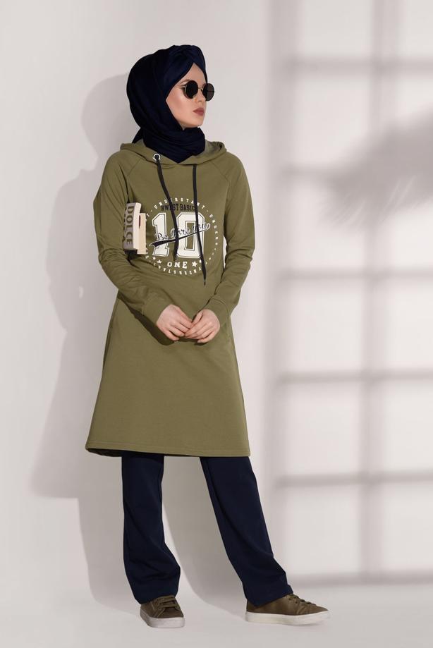 Vêtements hijab  POCKET DETAILED TRACKSUIT SET T 0708  - TRENDTESETTÜR