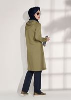 Tesettür giyim YEŞİL BASKILI CEP DETAYLI EŞOFMAN TAKIMI 0708 