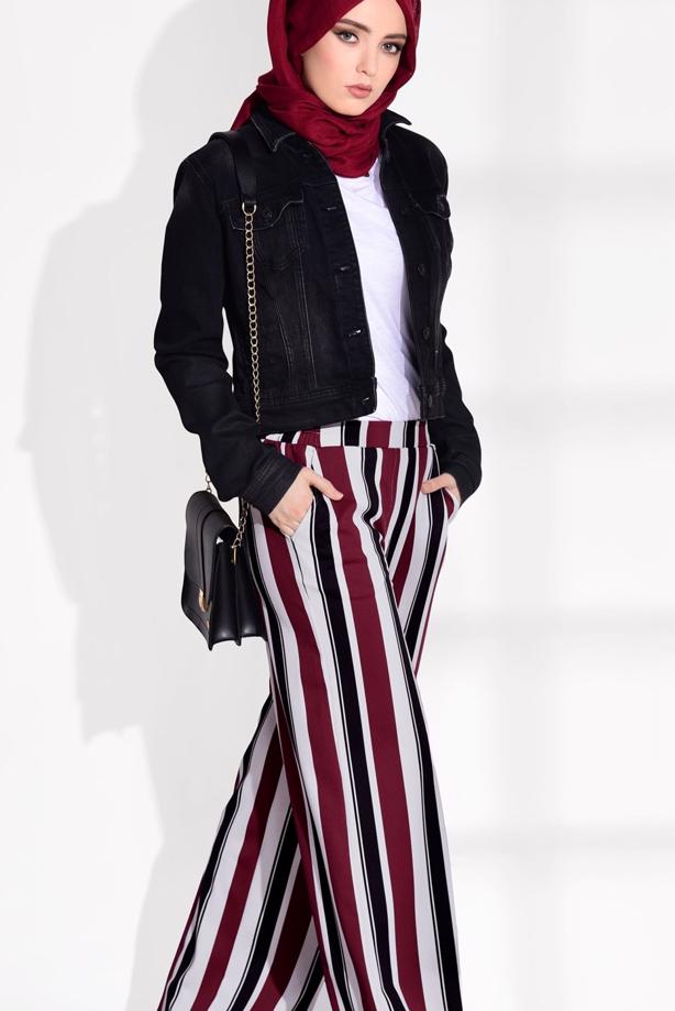 Vêtements hijab  STRIPED PANTS T 962  - TRENDTESETTÜR
