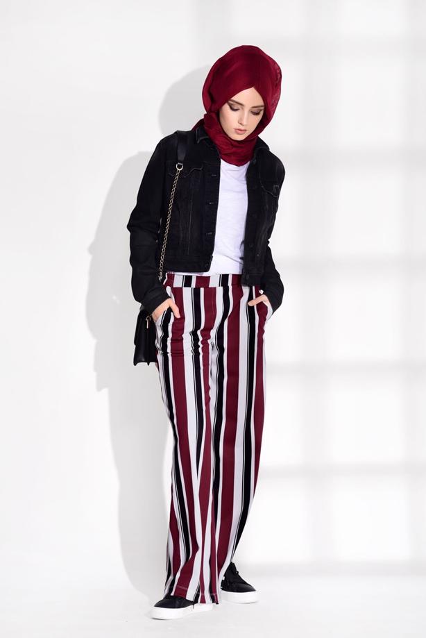 Vêtements hijab  STRIPED PANTS T 962  - TRENDTESETTÜR