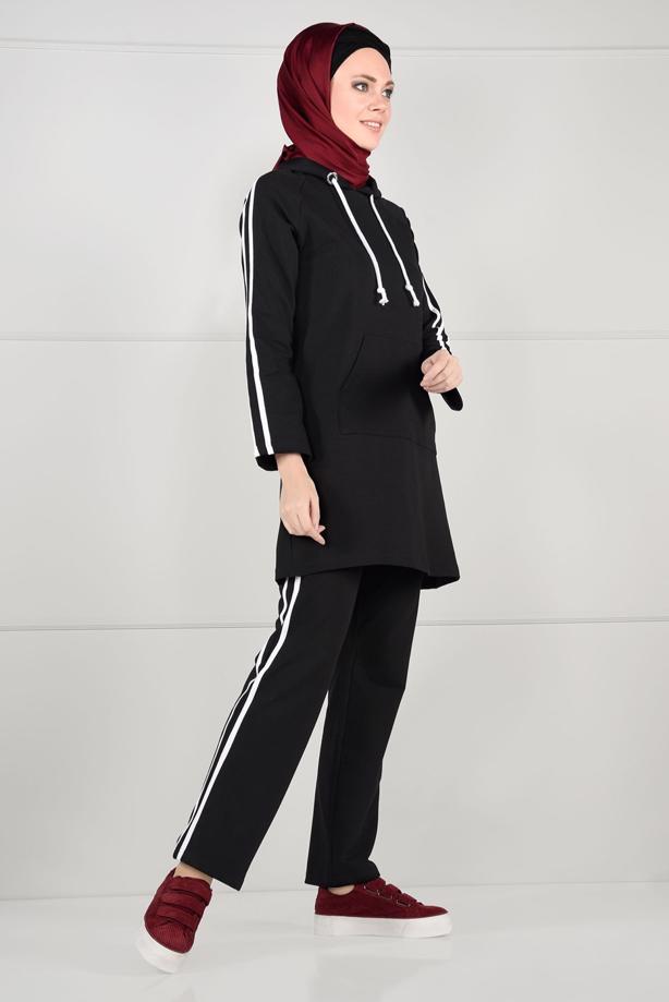 Vêtements hijab  Side Stripe Detailed Tracksuit Pants T 1500  - TRENDTESETTÜR