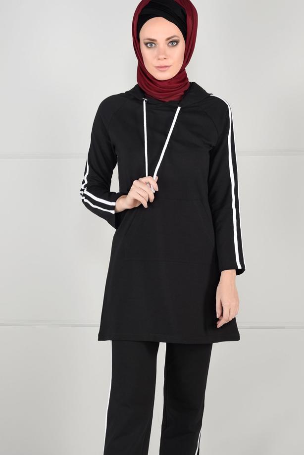 Vêtements hijab  Side Stripe Detailed Tracksuit Pants T 1500  - TRENDTESETTÜR