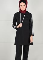 Vêtements hijab NOIR  Pantalon de Survêtement T 1500 