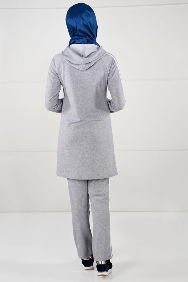 Vêtements hijab GRIS  Pantalon de Survêtement T 1500  - TRENDTESETTÜR