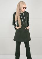 Vêtements hijab KAKI  Pantalon de Survêtement T 1500 