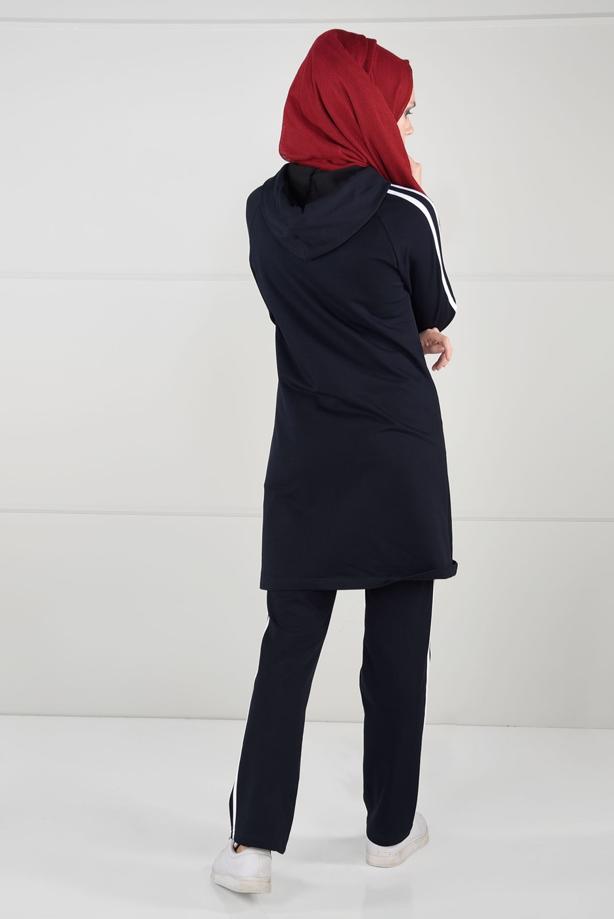 Vêtements hijab BLEU MARINE  Pantalon de Survêtement T 1500  - TRENDTESETTÜR